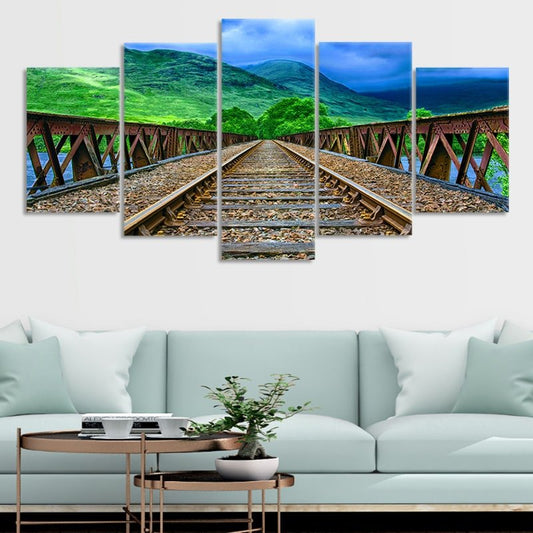 Mountain Railway Wall Art Canvas-Stunning Canvas Prints