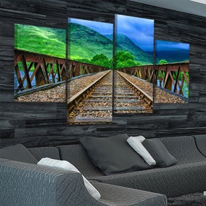 Mountain Railway Wall Art Canvas-Stunning Canvas Prints