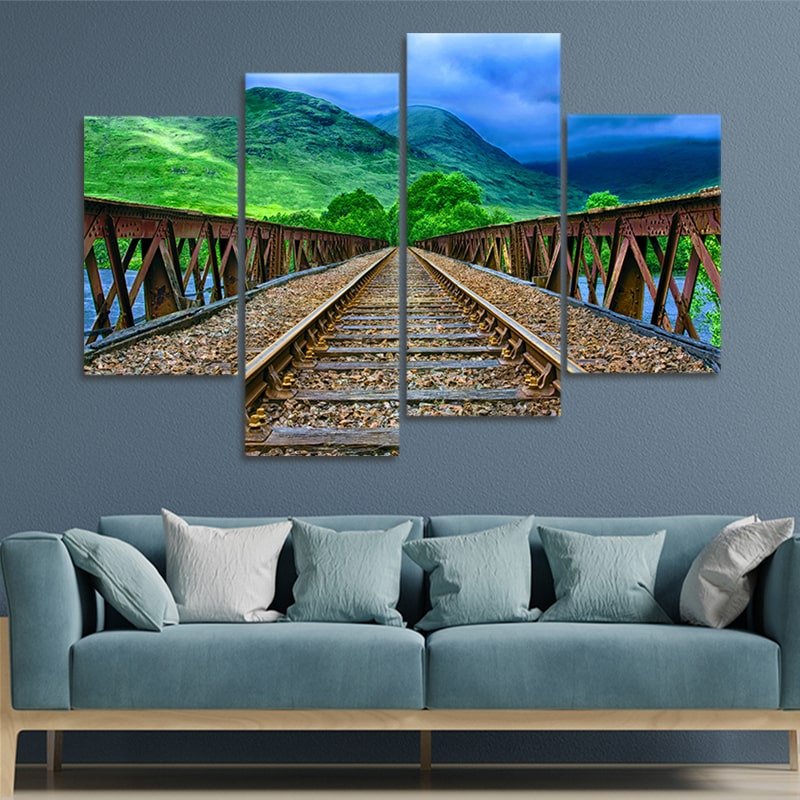 Mountain Railway Wall Art Canvas-Stunning Canvas Prints