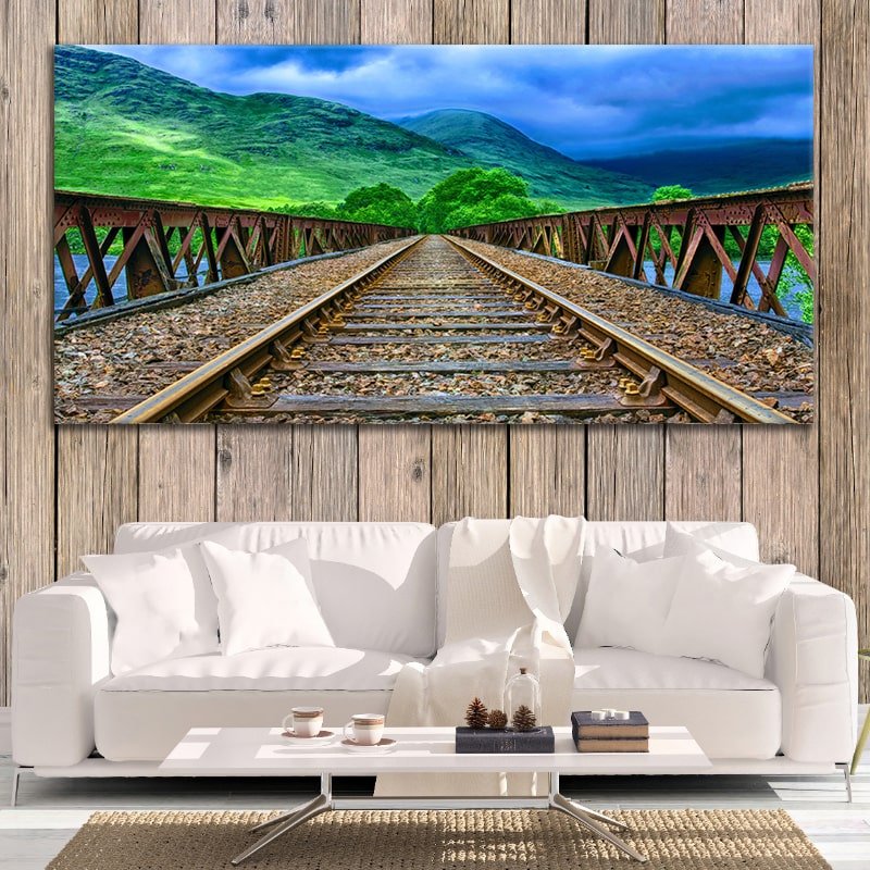 Mountain Railway Wall Art Canvas-Stunning Canvas Prints