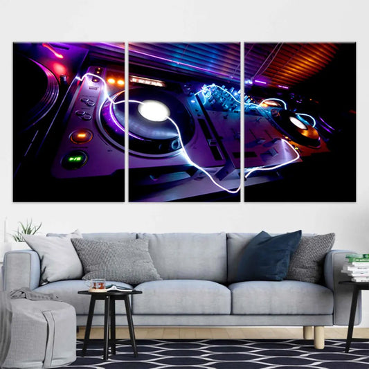 DJ Equipment Wall Art Canvas Print-Stunning Canvas Prints