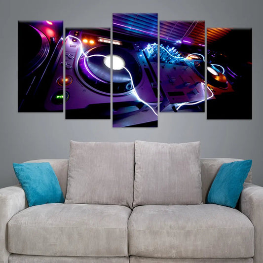 DJ Equipment Wall Art Canvas Print-Stunning Canvas Prints