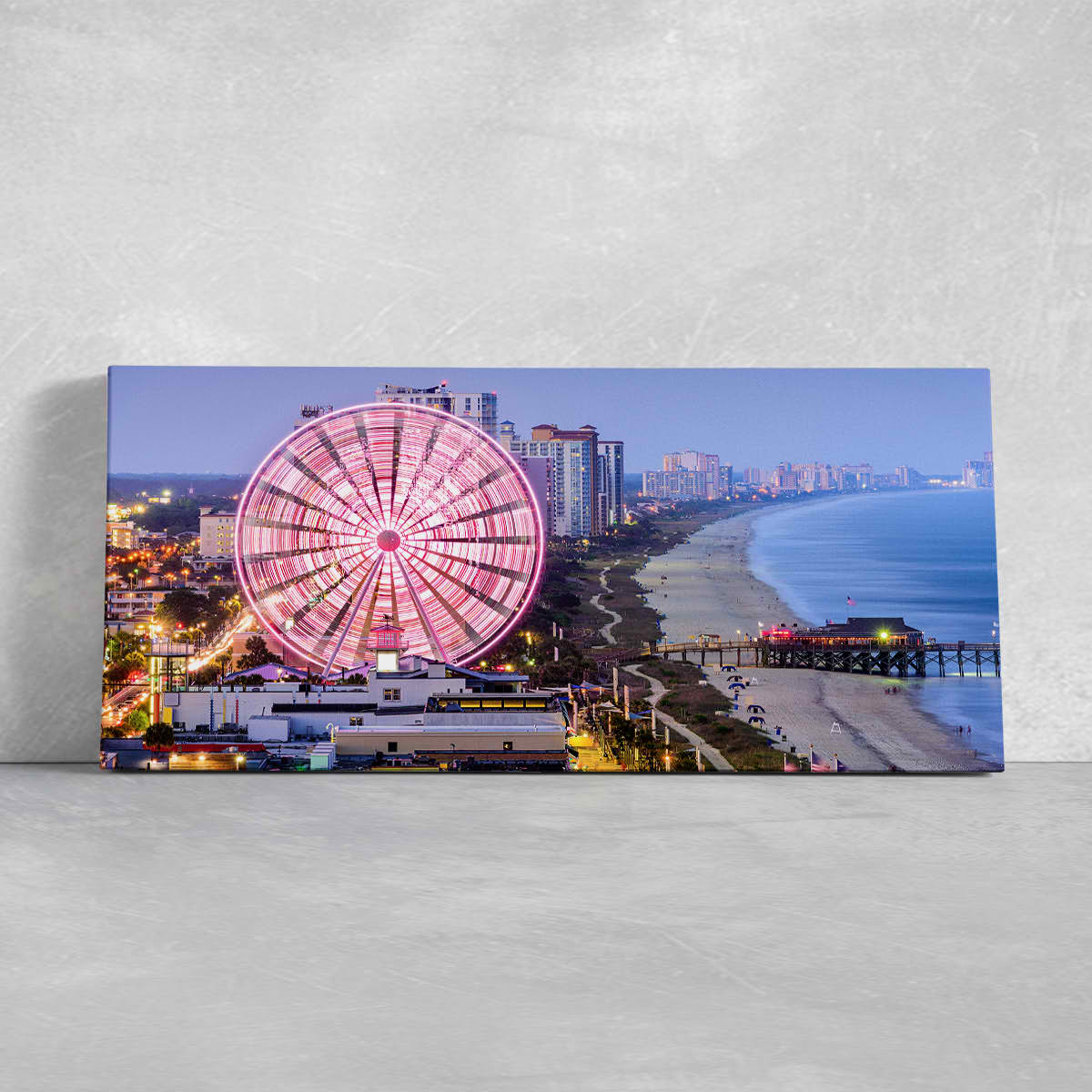 Myrtle Beach Skyline Wall Art Canvas-Stunning Canvas Prints