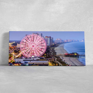 Myrtle Beach Skyline Wall Art Canvas-Stunning Canvas Prints