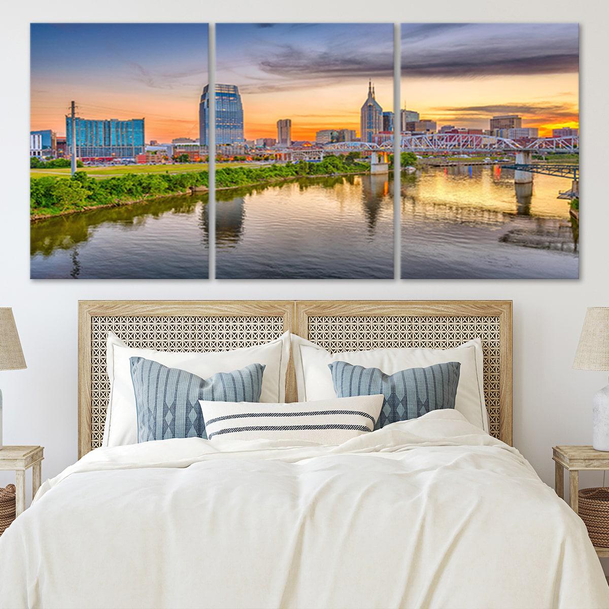 Nashville Skyline Wall Art Canvas-Stunning Canvas Prints