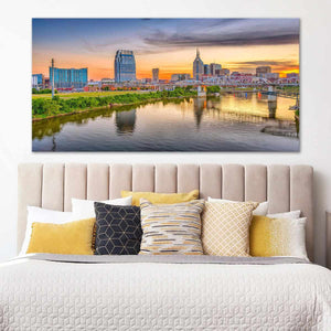 Nashville Skyline Wall Art Canvas-Stunning Canvas Prints