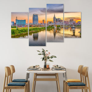 Nashville Skyline Wall Art Canvas-Stunning Canvas Prints