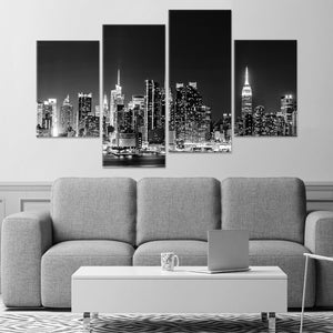 New York Skyline At Night Wall Art: Large Canvas Prints, Art Prints