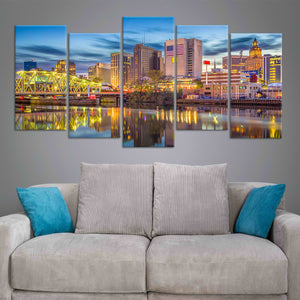 Newark Skyline Wall Art Canvas-Stunning Canvas Prints