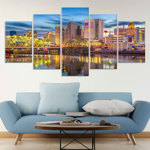 Newark Skyline Wall Art Canvas-Stunning Canvas Prints