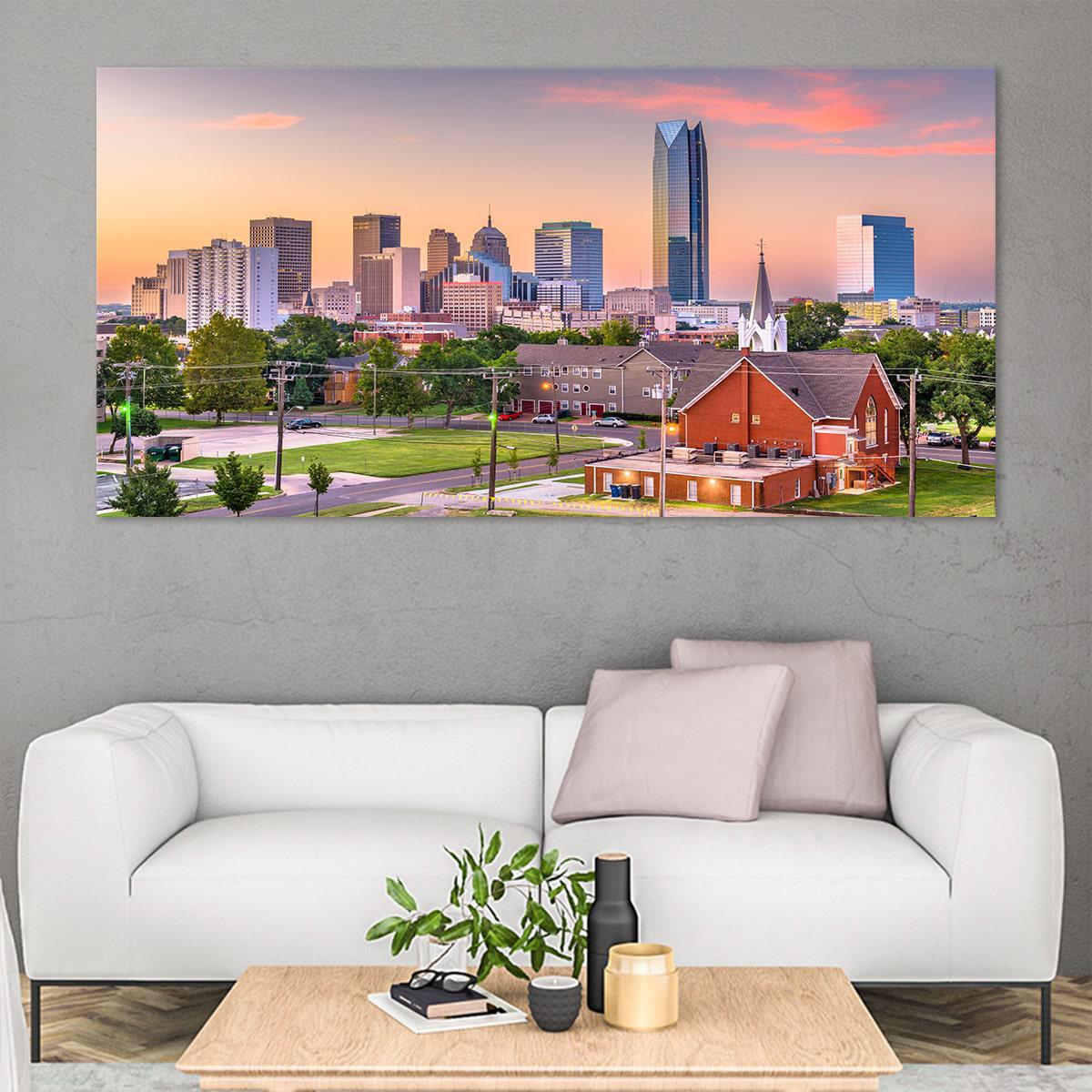 Oklahoma City Skyline Wall Art Canvas-Stunning Canvas Prints