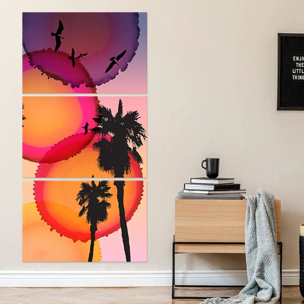 Palm Tree Silhouette Wall Art Canvas Print-Stunning Canvas Prints