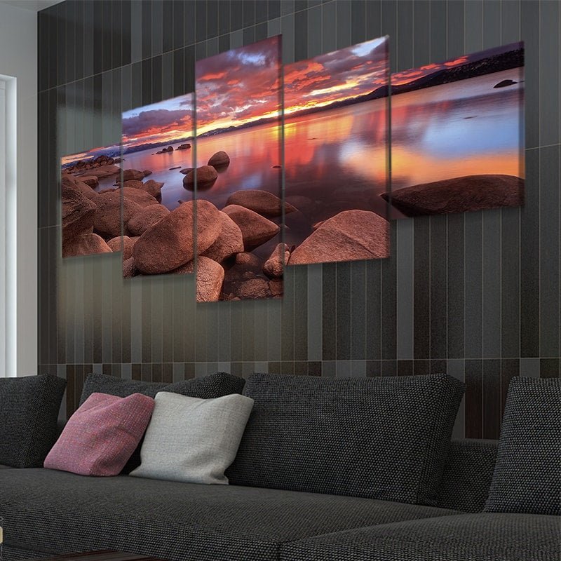 Serene Lake Tahoe Wall Art Canvas-Stunning Canvas Prints