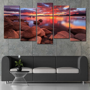 Serene Lake Tahoe Wall Art Canvas-Stunning Canvas Prints