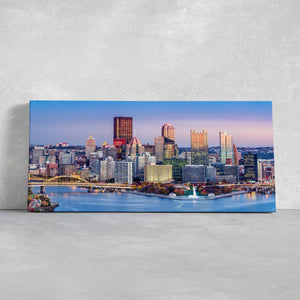 Pittsburgh Skyline Wall Art Canvas-Stunning Canvas Prints