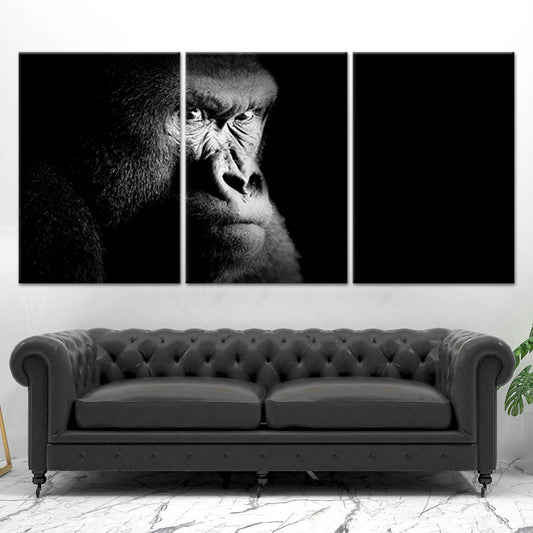 Gorilla Portrait Wall Art Canvas-Stunning Canvas Prints