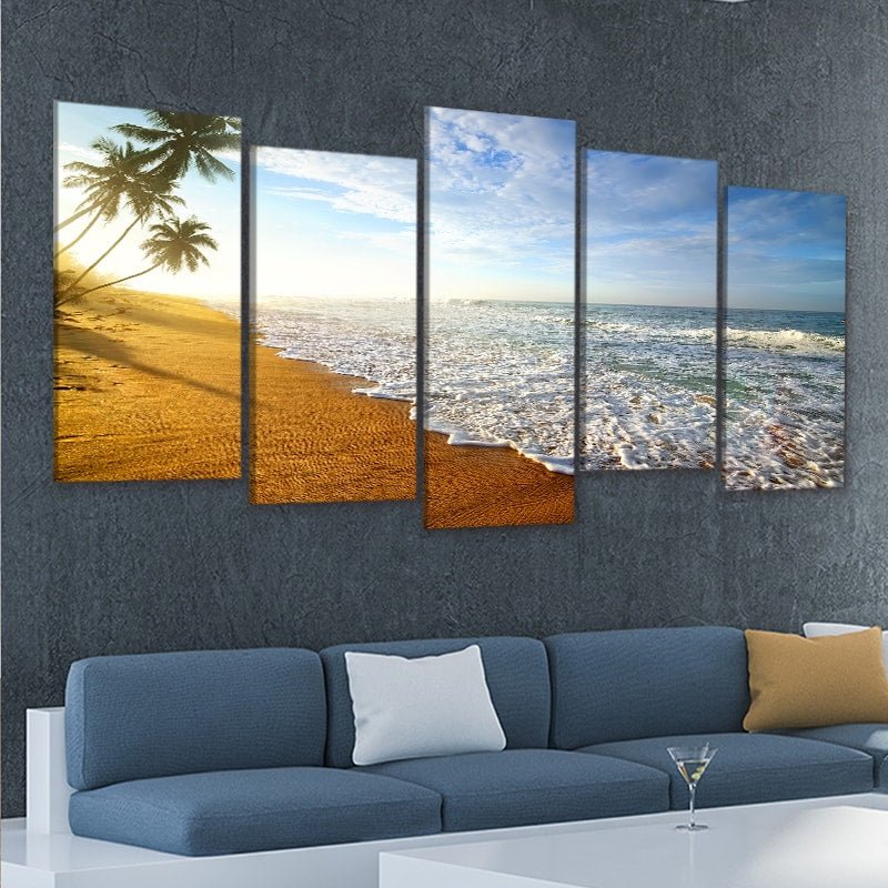 Sunrise beach Wall Art Canvas-Stunning Canvas Prints