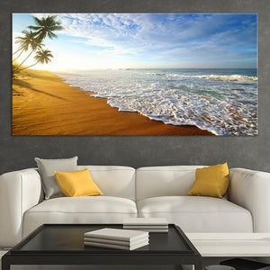 Sunrise beach Wall Art Canvas-Stunning Canvas Prints