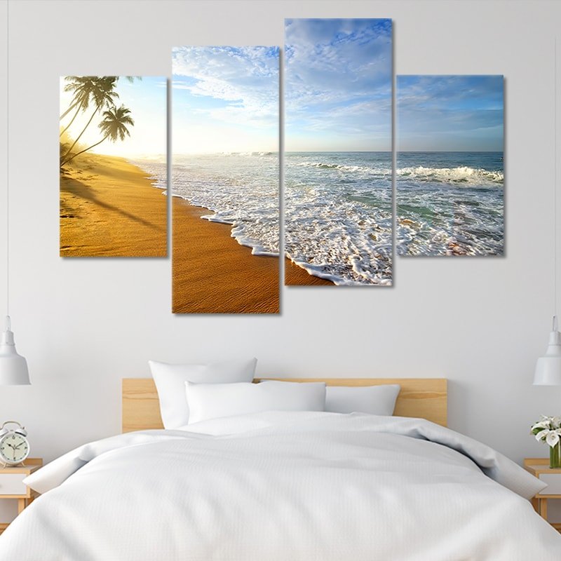 Sunrise beach Wall Art Canvas-Stunning Canvas Prints