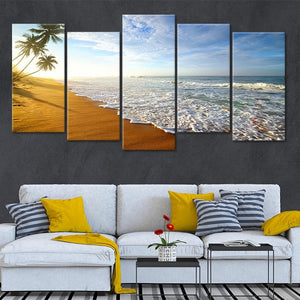 Sunrise beach Wall Art Canvas-Stunning Canvas Prints