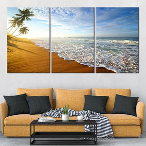 Sunrise beach Wall Art Canvas-Stunning Canvas Prints