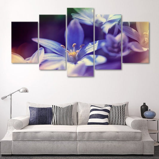 Blue Scilla Flowers Wall Art Canvas Print-Stunning Canvas Prints