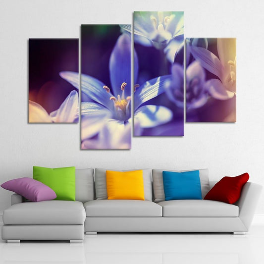 Blue Scilla Flowers Wall Art Canvas Print-Stunning Canvas Prints