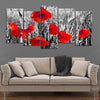 Red Poppies Wall Art Canvas Print-Stunning Canvas Prints