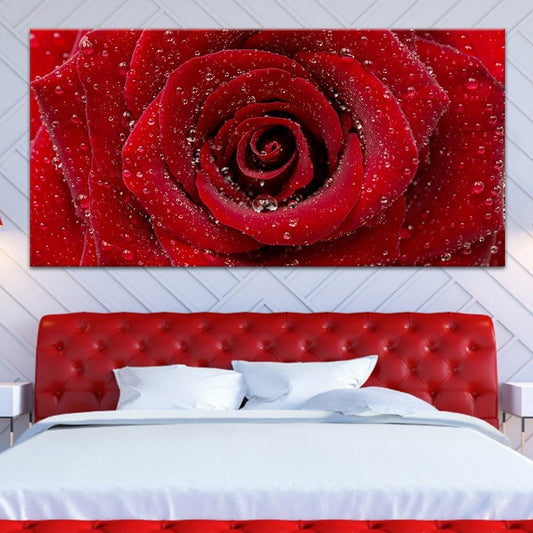 Valentine Red Rose Wall Art Canvas Print-Stunning Canvas Prints