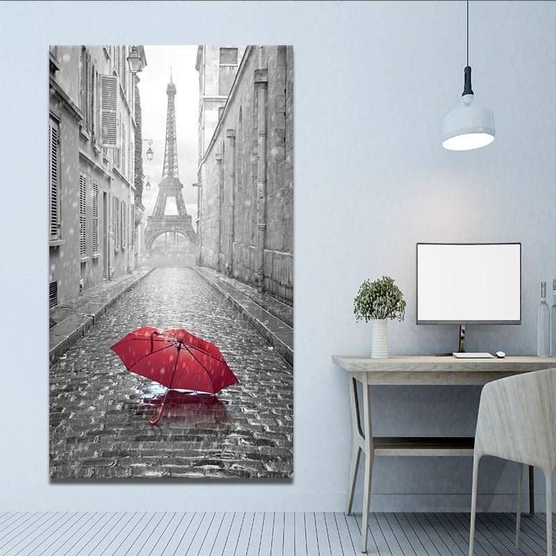 Red Umbrella Wall Art Canvas-Stunning Canvas Prints