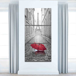 Red Umbrella Wall Art Canvas-Stunning Canvas Prints