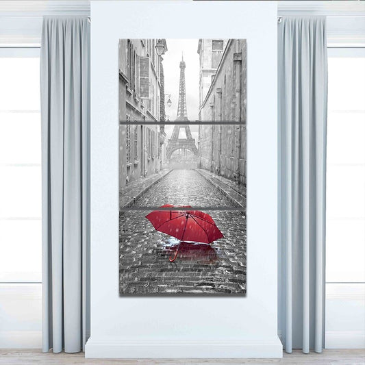 Red Umbrella Wall Art Canvas-Stunning Canvas Prints