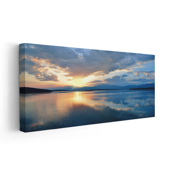 Relax Sunset On Canvas Stunning The by Lake l Wall Art Prints Canvas