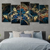 Large Patterned Fractal Abstract Wall Art Bedroom Wall-Stunning Canvas Prints