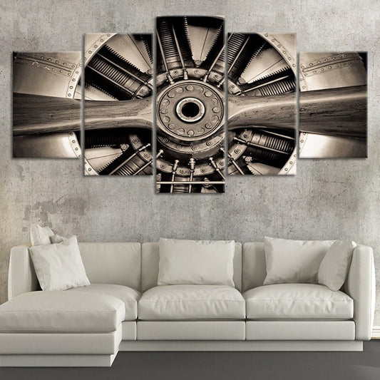 Military Airplane Propeller Wall Art Canvas Print-Stunning Canvas Prints