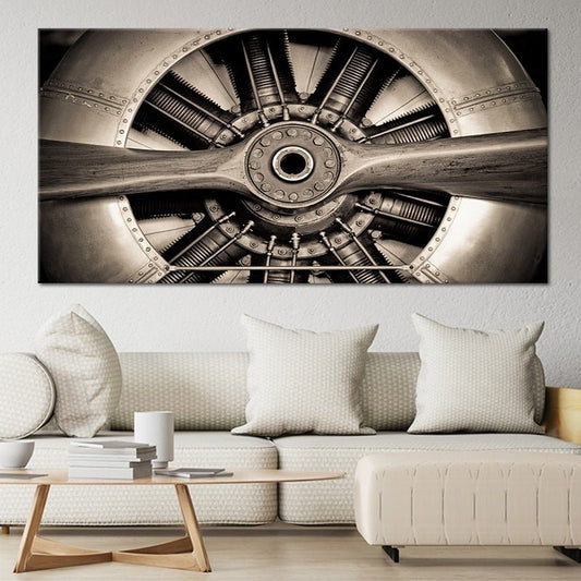 Military Airplane Propeller Wall Art Canvas Print-Stunning Canvas Prints