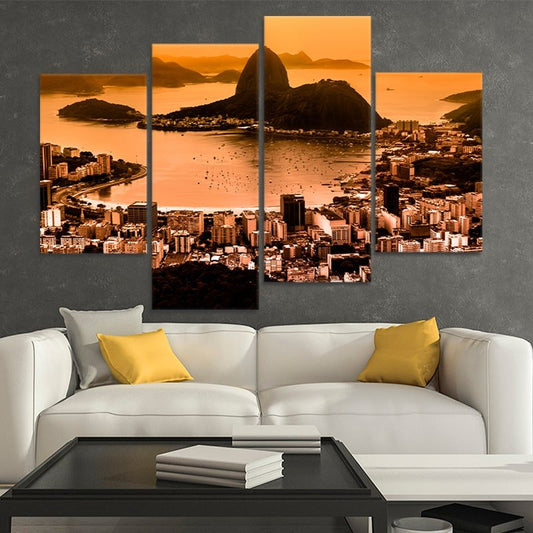 Rio De Janeiro Skyline Wall Art Canvas-Stunning Canvas Prints