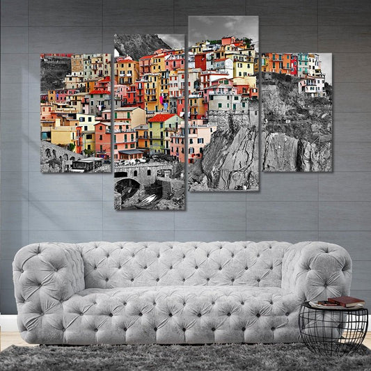 Riomaggiore in the Cinque Terre Wall Art Canvas-Stunning Canvas Prints