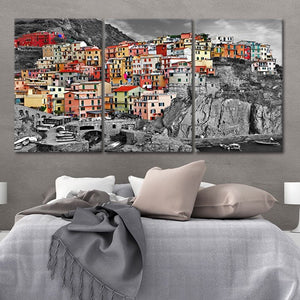 Riomaggiore in the Cinque Terre Wall Art Canvas-Stunning Canvas Prints