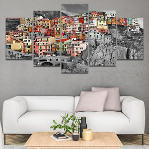 Riomaggiore in the Cinque Terre Wall Art Canvas-Stunning Canvas Prints