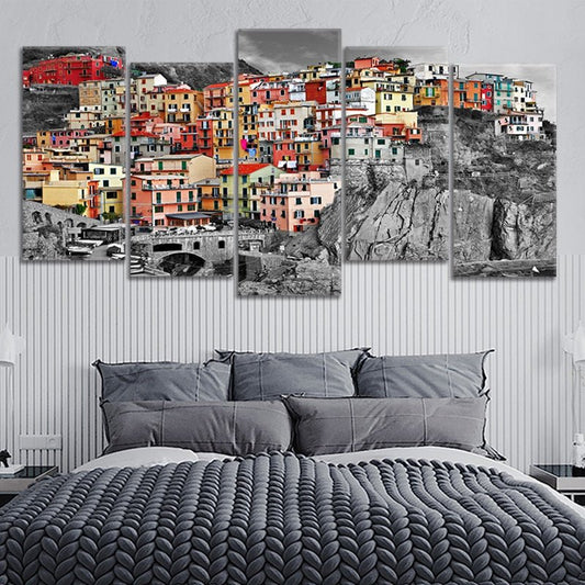 Riomaggiore in the Cinque Terre Wall Art Canvas-Stunning Canvas Prints