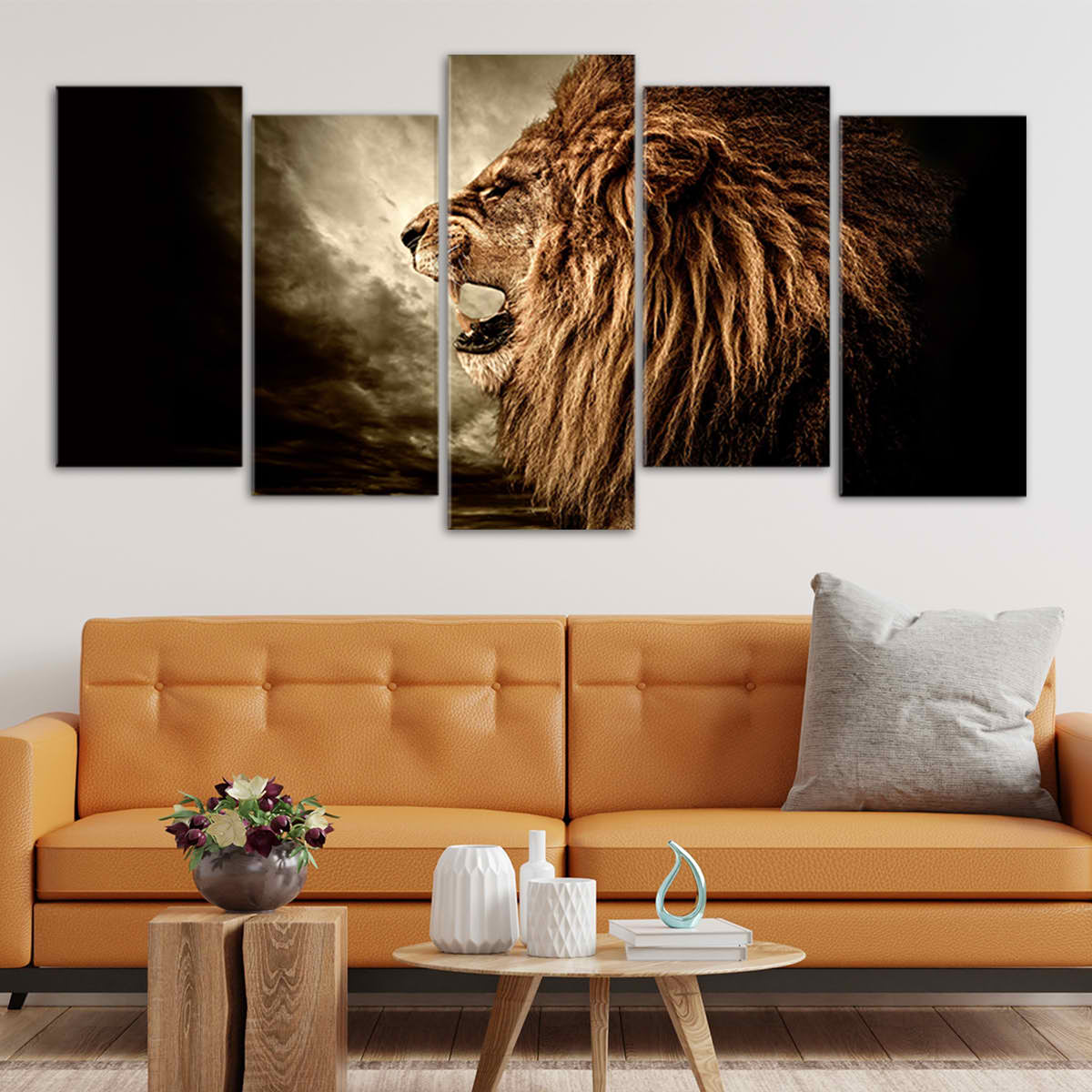 African Roaring Lion Wall Art Canvas-Stunning Canvas Prints