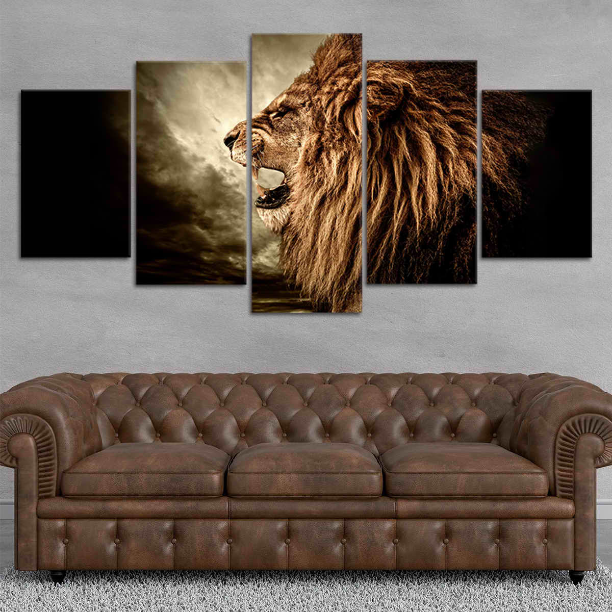 African Roaring Lion Wall Art Canvas-Stunning Canvas Prints