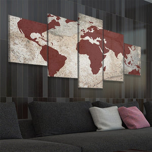 Rustic Atlas Map Wall Art Canvas Print-Stunning Canvas Prints