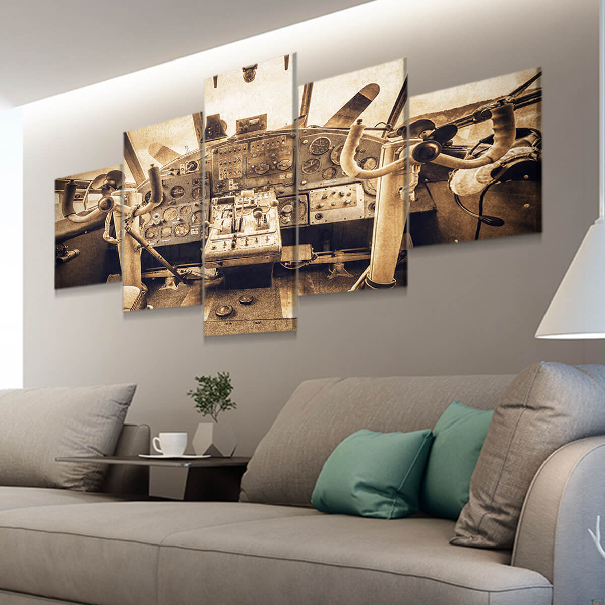 Rusted Airplane Cockpit Wall Art Canvas Print-Stunning Canvas Prints