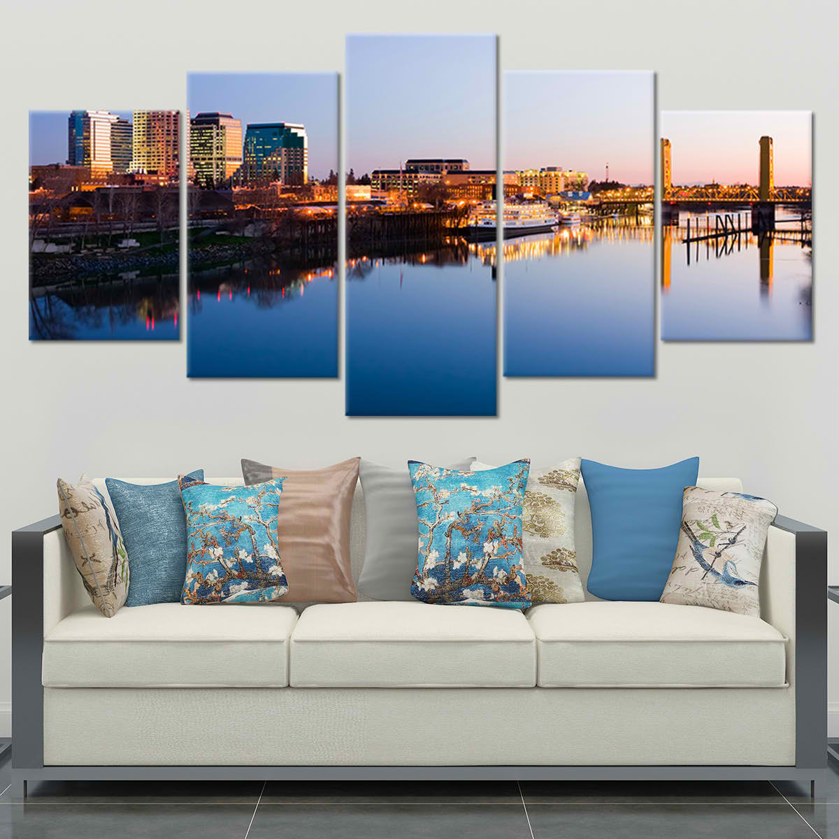 Sacramento Skyline Wall Art Canvas-Stunning Canvas Prints