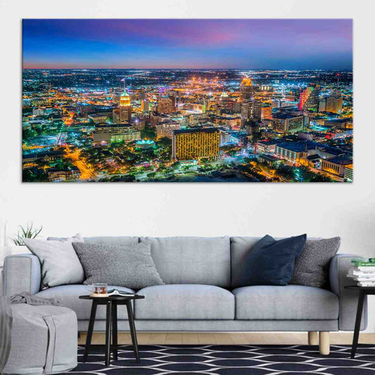 San Antonio Skyline Wall Art Canvas-Stunning Canvas Prints