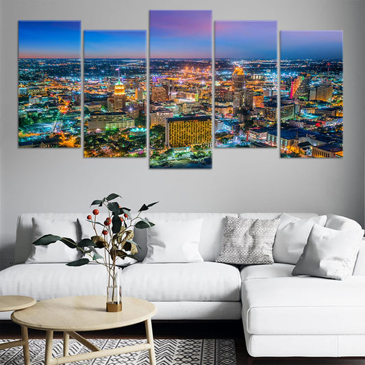 San Antonio Skyline Wall Art Canvas-Stunning Canvas Prints