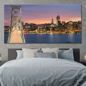 San Francisco Oakland Bay Bridge Wall Art Canvas-Stunning Canvas Prints