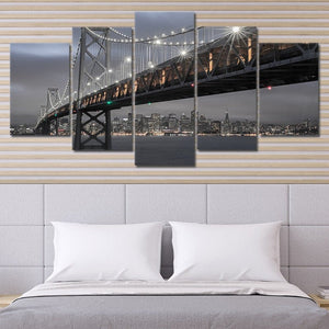 Oakland Bridge Wall Art Canvas-Stunning Canvas Prints